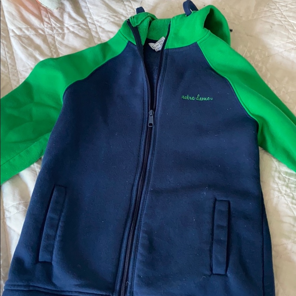 Notre Dame full zip hoodie